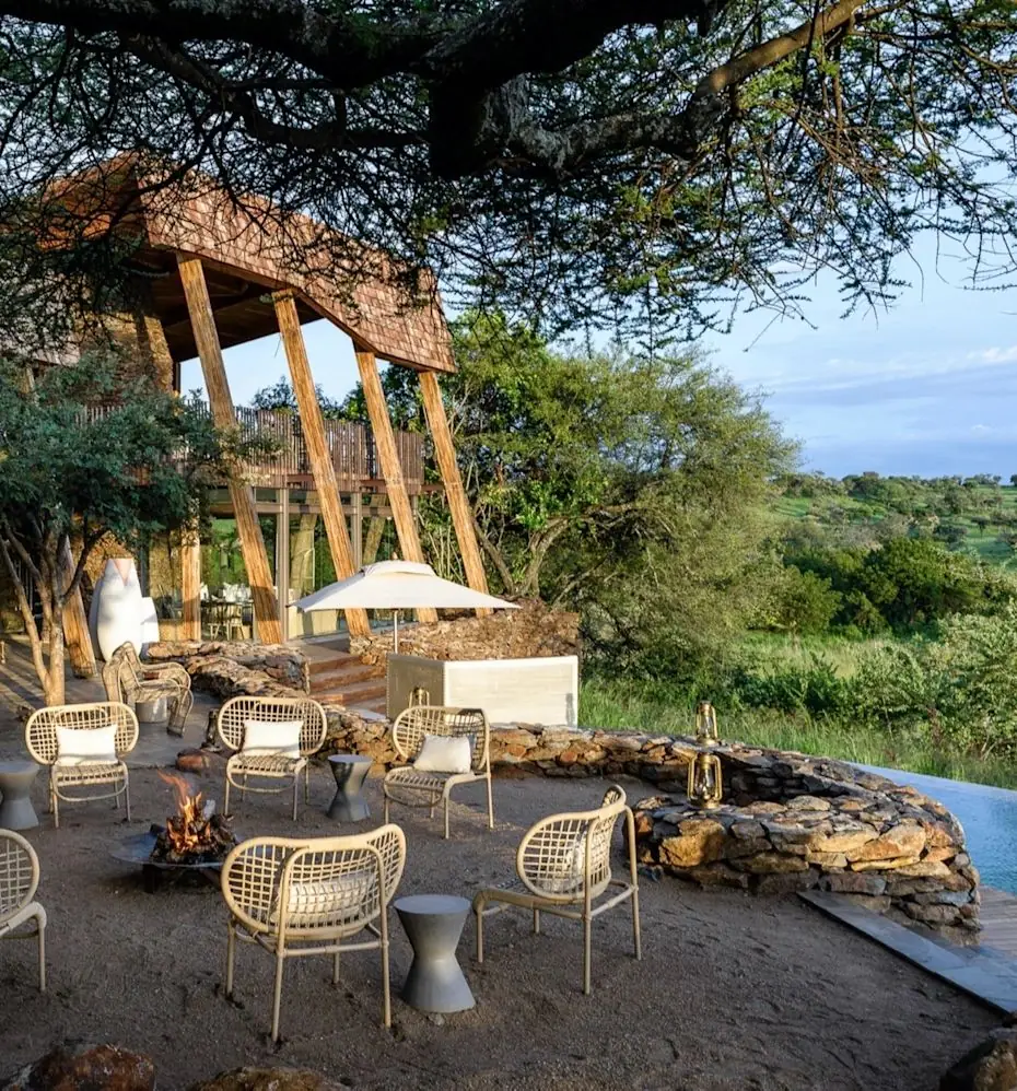 Dusk settling over the western Serengeti buffer
