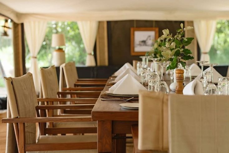 Serengeti camp accommodation veranda