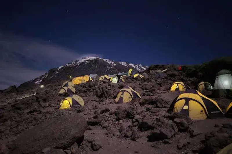 Barafu Camp below the summit route