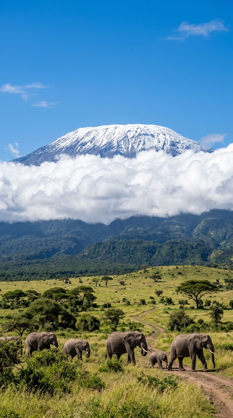 Kilimanjaro summit at sunrise